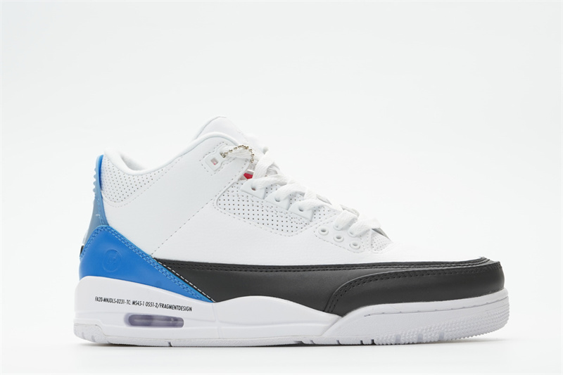 Men's Running weapon Air Jordan 3 White/Blue Shoes 0118